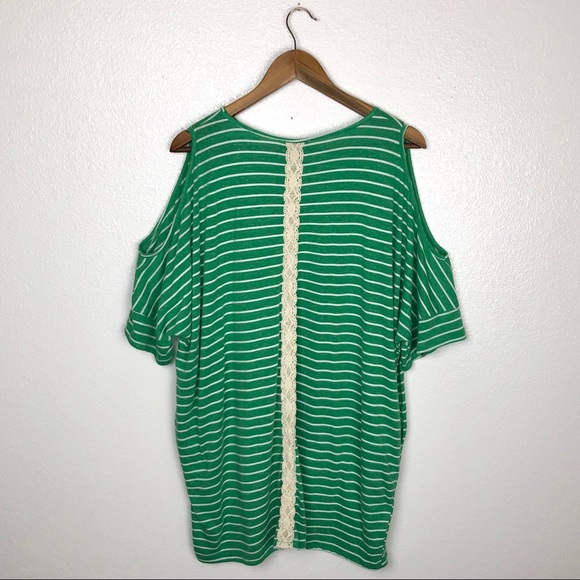 SOLD • Umgee • Green Striped Sunny Escape Dress - Picture 6 of 8